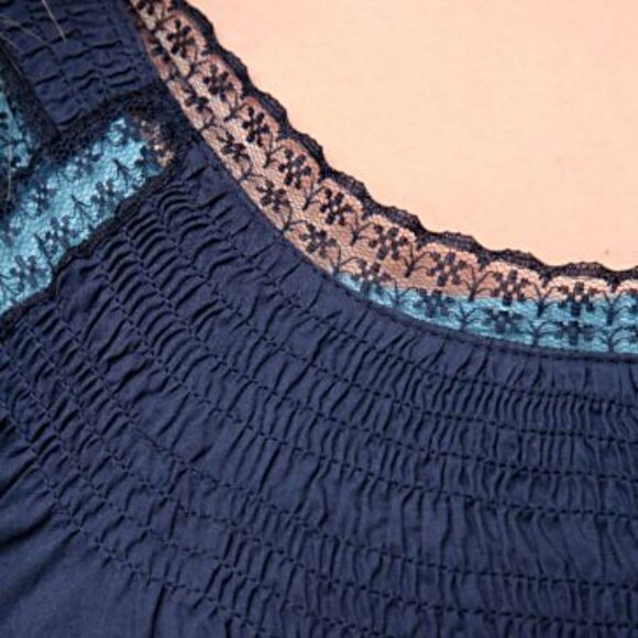 Free People Polka Dot Mixed Belted Top ASO Alice Cullen - Picture 5 of 12